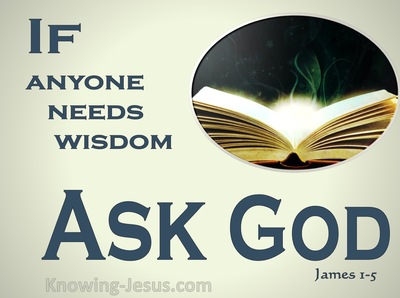 James 1:5 Lack Wisdom Then Seek God (sage)